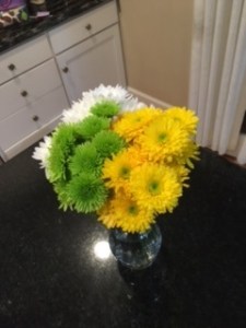 Thank you flowers from a friend, they just made me really happy so I thought they fit this post!